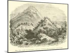 View of Palenque, Mexico, Showing the Pyramidal Structures-null-Mounted Giclee Print