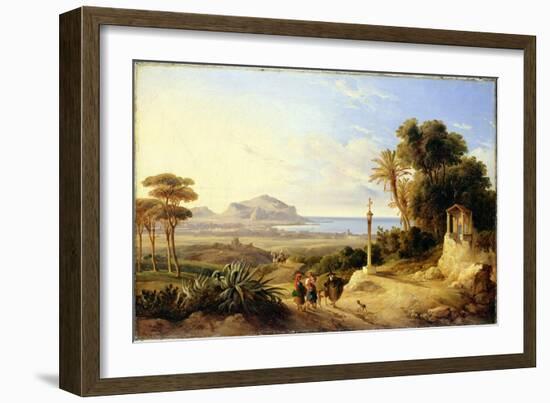 View of Palermo, 1840-Consalvo Carelli-Framed Giclee Print