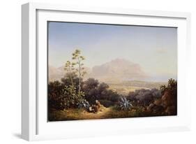 View of Palermo, 1845-Sokrat Maximovich Vorobyev-Framed Giclee Print