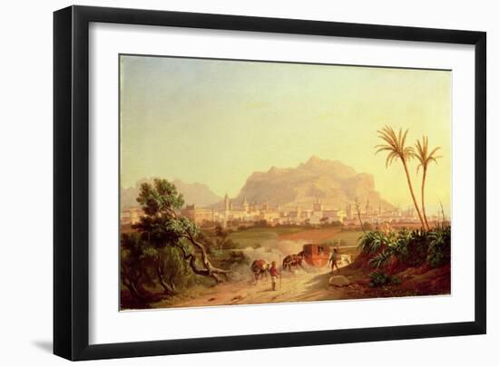 View of Palermo, C.1831-Carl Wilhelm Goetzloff-Framed Giclee Print