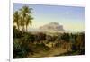 View of Palermo with Mount Pellegrino-August Wilhelm Julius Ahlborn-Framed Giclee Print