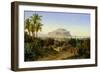 View of Palermo with Mount Pellegrino-August Wilhelm Julius Ahlborn-Framed Giclee Print