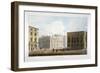 View of Pall Mall East, Westminster, London, 1827-Augustus Charles Pugin-Framed Giclee Print