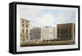 View of Pall Mall East, Westminster, London, 1827-Augustus Charles Pugin-Framed Stretched Canvas