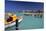 View of Palm Beach from the Fishing Pier Aruba-George Oze-Mounted Photographic Print