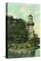 View of Palmer Park Lighthouse - Detroit, MI-Lantern Press-Stretched Canvas