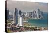 View of Panama City from Cerro Ancon.-Jon Hicks-Stretched Canvas