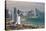 View of Panama City from Cerro Ancon.-Jon Hicks-Stretched Canvas