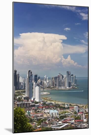 View of Panama City from Cerro Ancon.-Jon Hicks-Mounted Photographic Print