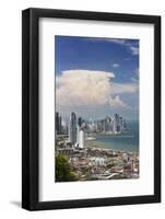 View of Panama City from Cerro Ancon.-Jon Hicks-Framed Photographic Print