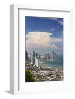 View of Panama City from Cerro Ancon.-Jon Hicks-Framed Photographic Print