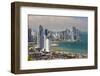 View of Panama City from Cerro Ancon.-Jon Hicks-Framed Photographic Print