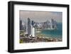 View of Panama City from Cerro Ancon.-Jon Hicks-Framed Photographic Print