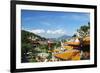 View of Pangkor Town and Fu Lin Kung Temple, Pulau Pangkor (Pangkor Island), Perak, Malaysia, Asia-Jochen Schlenker-Framed Photographic Print