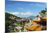 View of Pangkor Town and Fu Lin Kung Temple, Pulau Pangkor (Pangkor Island), Perak, Malaysia, Asia-Jochen Schlenker-Mounted Photographic Print