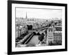 View of Paris and Seine river-Vadim Ratsenskiy-Framed Art Print