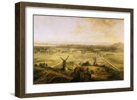 View of Paris from Belleville, 1738-Charles Laurent Grevenbroeck-Framed Giclee Print