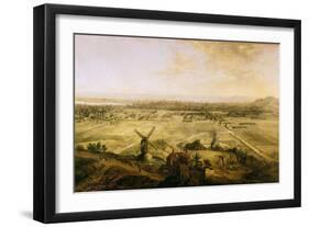 View of Paris from Belleville, 1738-Charles Laurent Grevenbroeck-Framed Giclee Print