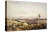 View of Paris from Chaillot Hill, 1833-Silvestro Lega-Stretched Canvas