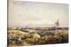 View of Paris from Chaillot Hill, 1833-Silvestro Lega-Stretched Canvas