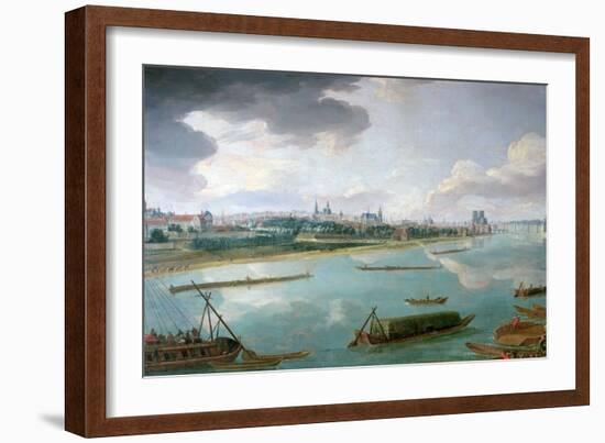 View of Paris from the Quai De La Rapee-Pierre-Denis Martin-Framed Giclee Print