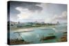 View of Paris from the Quai De La Rapee-Pierre-Denis Martin-Stretched Canvas