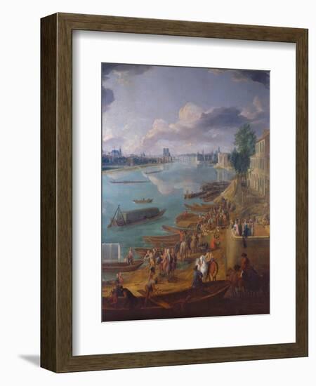 View of Paris from the Quai De La Rapee-Pierre-Denis Martin-Framed Giclee Print