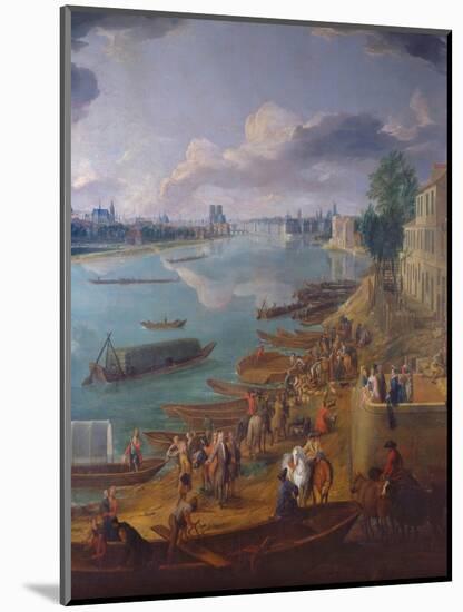 View of Paris from the Quai De La Rapee-Pierre-Denis Martin-Mounted Giclee Print