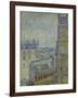 View of Paris from Theo's apartment in the rue Lepic, 1887 by Vincent Van Gogh-Vincent van Gogh-Framed Giclee Print