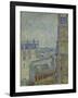 View of Paris from Theo's apartment in the rue Lepic, 1887 by Vincent Van Gogh-Vincent van Gogh-Framed Giclee Print