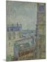 View of Paris from Theo's apartment in the rue Lepic, 1887 by Vincent Van Gogh-Vincent van Gogh-Mounted Giclee Print