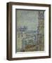 View of Paris from Theo's apartment in the rue Lepic, 1887 by Vincent Van Gogh-Vincent van Gogh-Framed Giclee Print