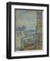 View of Paris from Theo's apartment in the rue Lepic, 1887 by Vincent Van Gogh-Vincent van Gogh-Framed Giclee Print