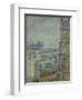 View of Paris from Theo's apartment in the rue Lepic, 1887 by Vincent Van Gogh-Vincent van Gogh-Framed Giclee Print