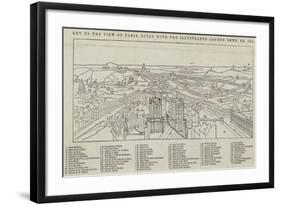 View of Paris, Given with the Illustrated London News-null-Framed Giclee Print