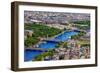 View of Paris, Pont Alexandre Iii and Place De La Concorde from the Eiffel Tower-kavalenkava volha-Framed Photographic Print