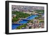 View of Paris, Pont Alexandre Iii and Place De La Concorde from the Eiffel Tower-kavalenkava volha-Framed Photographic Print