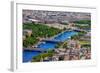 View of Paris, Pont Alexandre Iii and Place De La Concorde from the Eiffel Tower-kavalenkava volha-Framed Photographic Print