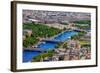 View of Paris, Pont Alexandre Iii and Place De La Concorde from the Eiffel Tower-kavalenkava volha-Framed Photographic Print