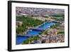 View of Paris, Pont Alexandre Iii and Place De La Concorde from the Eiffel Tower-kavalenkava volha-Framed Photographic Print