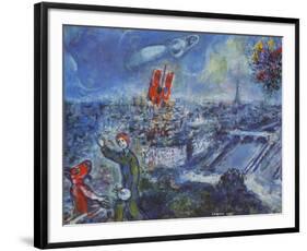 View of Paris-Marc Chagall-Framed Art Print