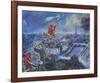 View of Paris-Marc Chagall-Framed Art Print