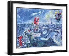 View of Paris-Marc Chagall-Framed Art Print