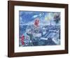 View of Paris-Marc Chagall-Framed Art Print