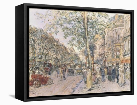 View of Paris-Frederic Anatole Houbron-Framed Stretched Canvas