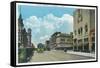 View of Park Street - Alameda, CA-Lantern Press-Framed Stretched Canvas