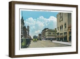 View of Park Street - Alameda, CA-Lantern Press-Framed Art Print