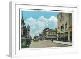 View of Park Street - Alameda, CA-Lantern Press-Framed Art Print