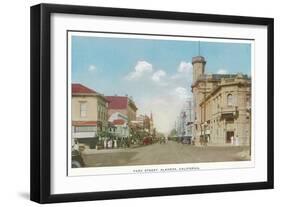 View of Park Street - Alameda, CA-Lantern Press-Framed Art Print