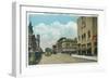 View of Park Street, Street Car - Alameda, CA-Lantern Press-Framed Art Print